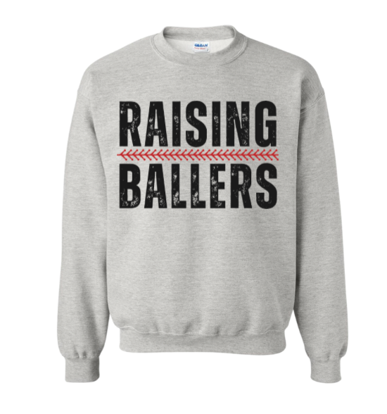 Raising Ballers | Ash Gildan Sweatshirt