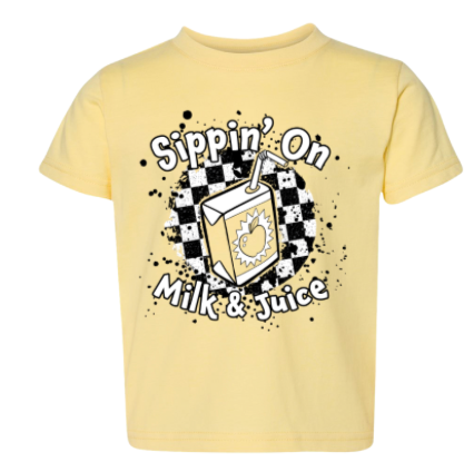 Milk & Juice | Yellow Graphic T-shirt