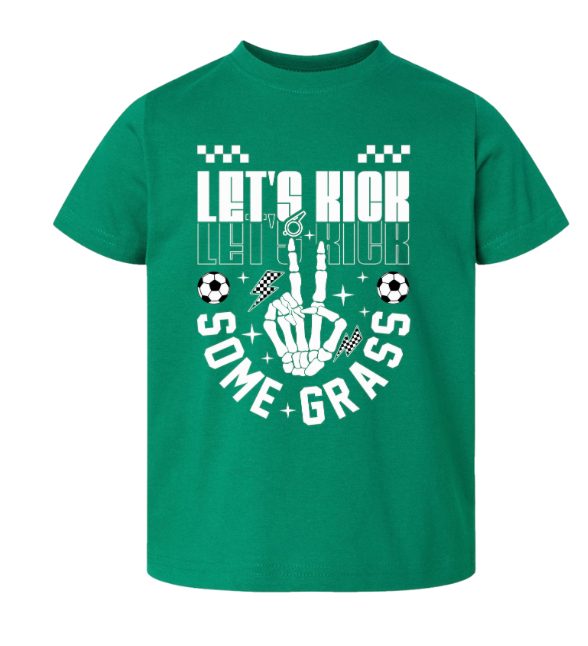 Kickin' Grass | Green Graphic T-Shirt