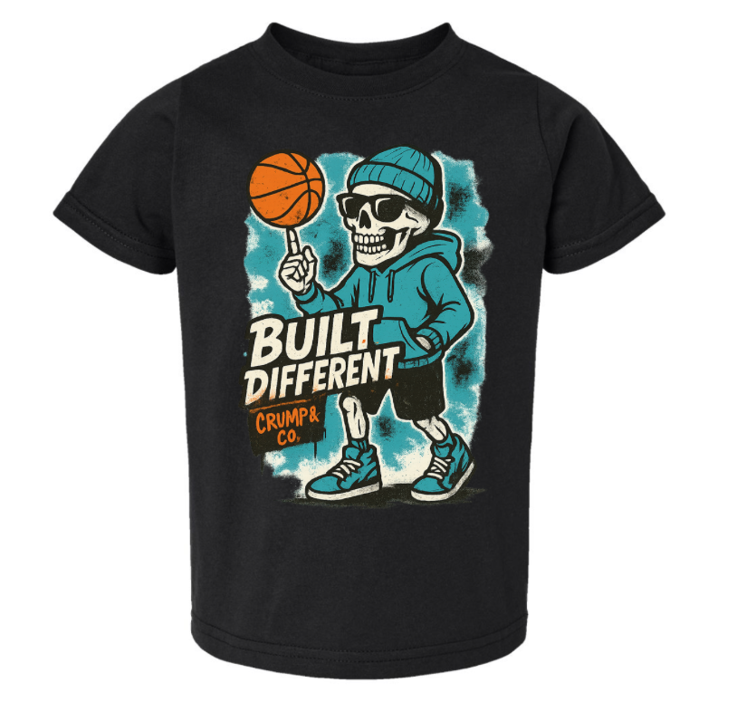 Built Different | Black Graphic T-Shirt