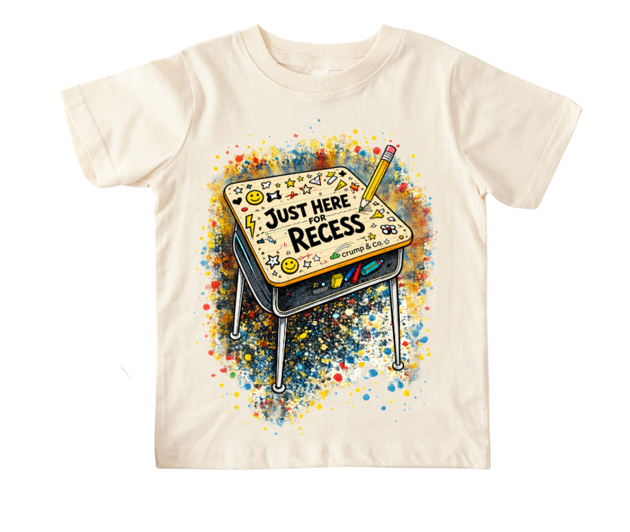 Here For Recess | Ivory Graphic T-Shirt
