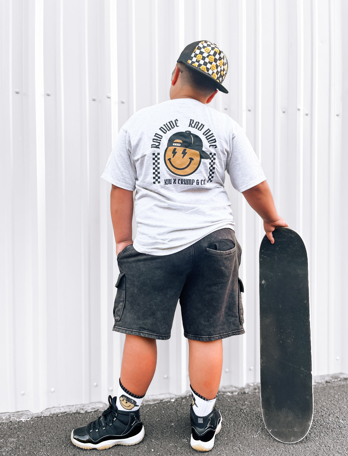 KIU Collab Tee | Grey Graphic T-shirt