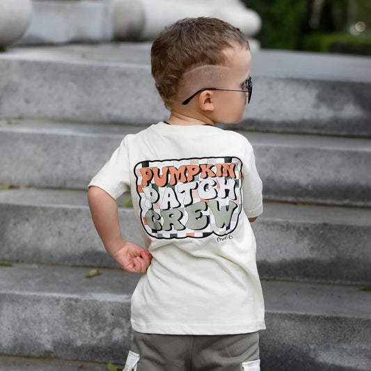 Pumpkin Patch Crew | Ivory Graphic T-Shirt