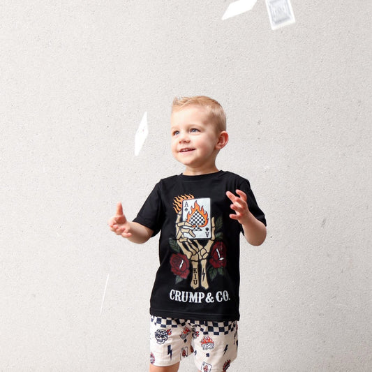 Ace Card | Black Graphic T-shirt