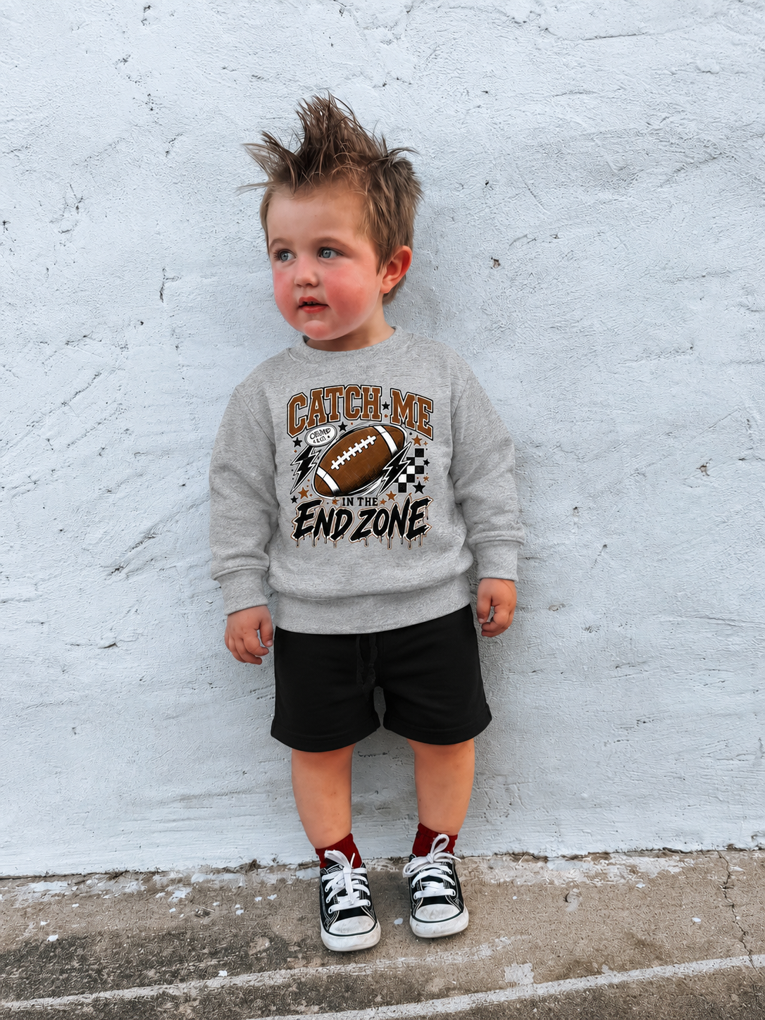 In The End Zone | Heather Grey Sweatshirt