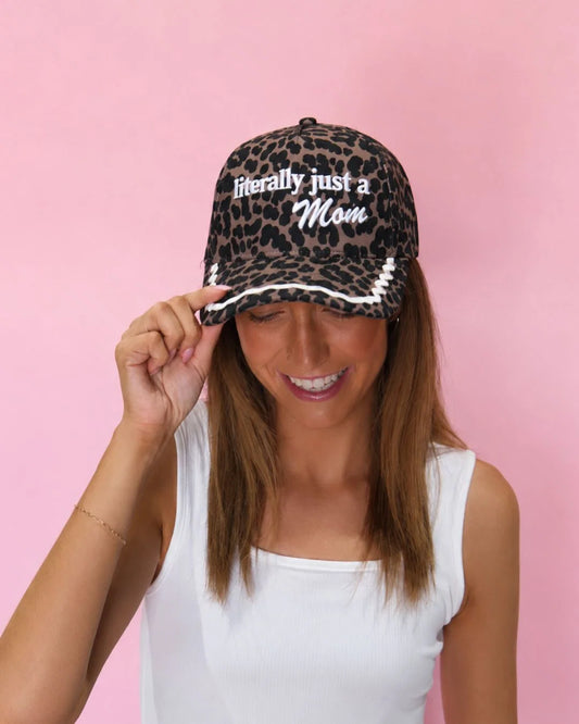 Just A Mom Puff Embroidery Hat