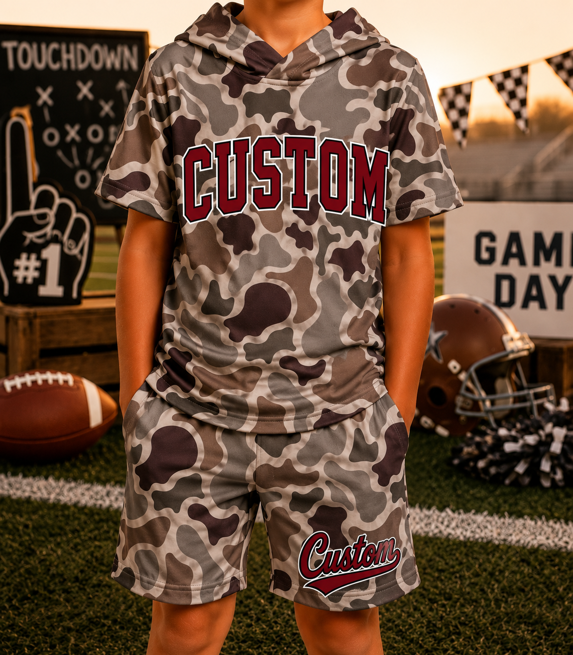Custom Camo School Sprit Set - PREORDER