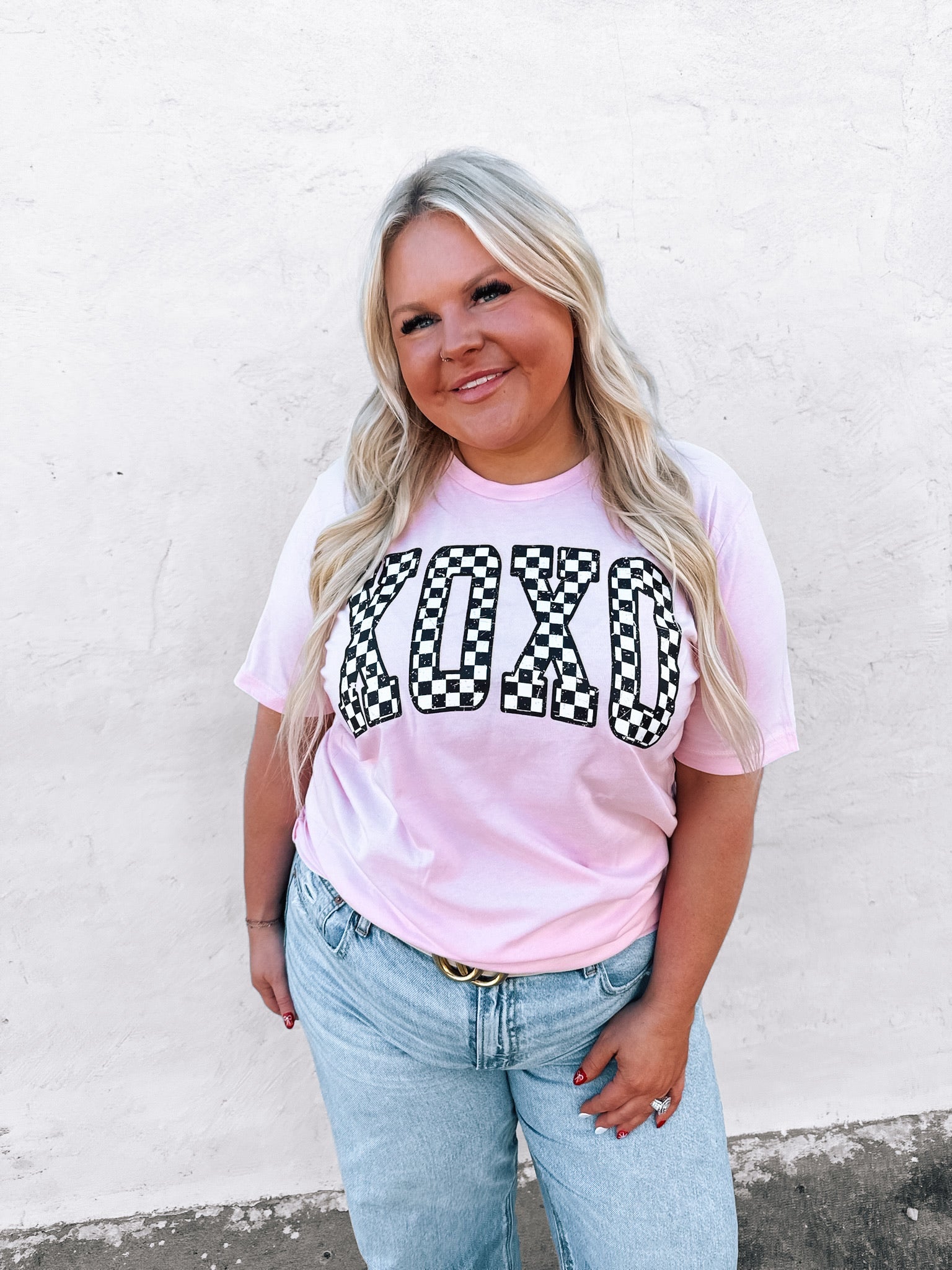 XOXO | Bella Canvas T-Shirt- Pink