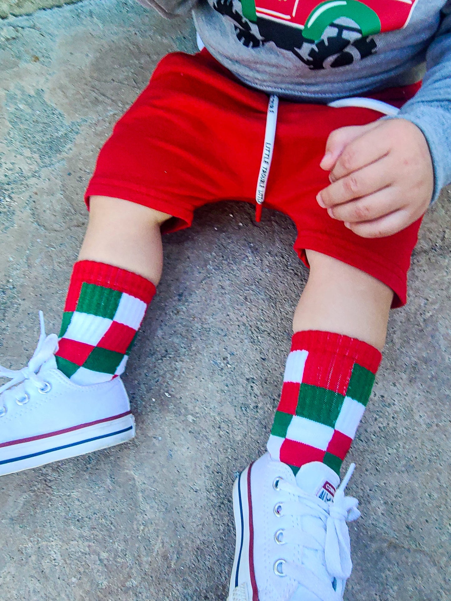 Red + Green Checker