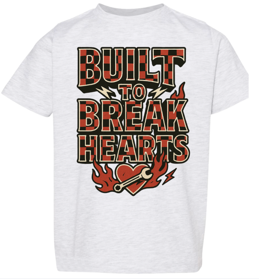 Built To Break Hearts | Ash Graphic T-Shirt