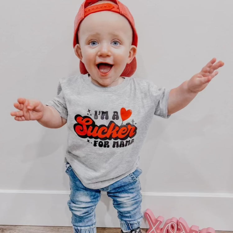 For Mama | Grey Graphic T-shirt