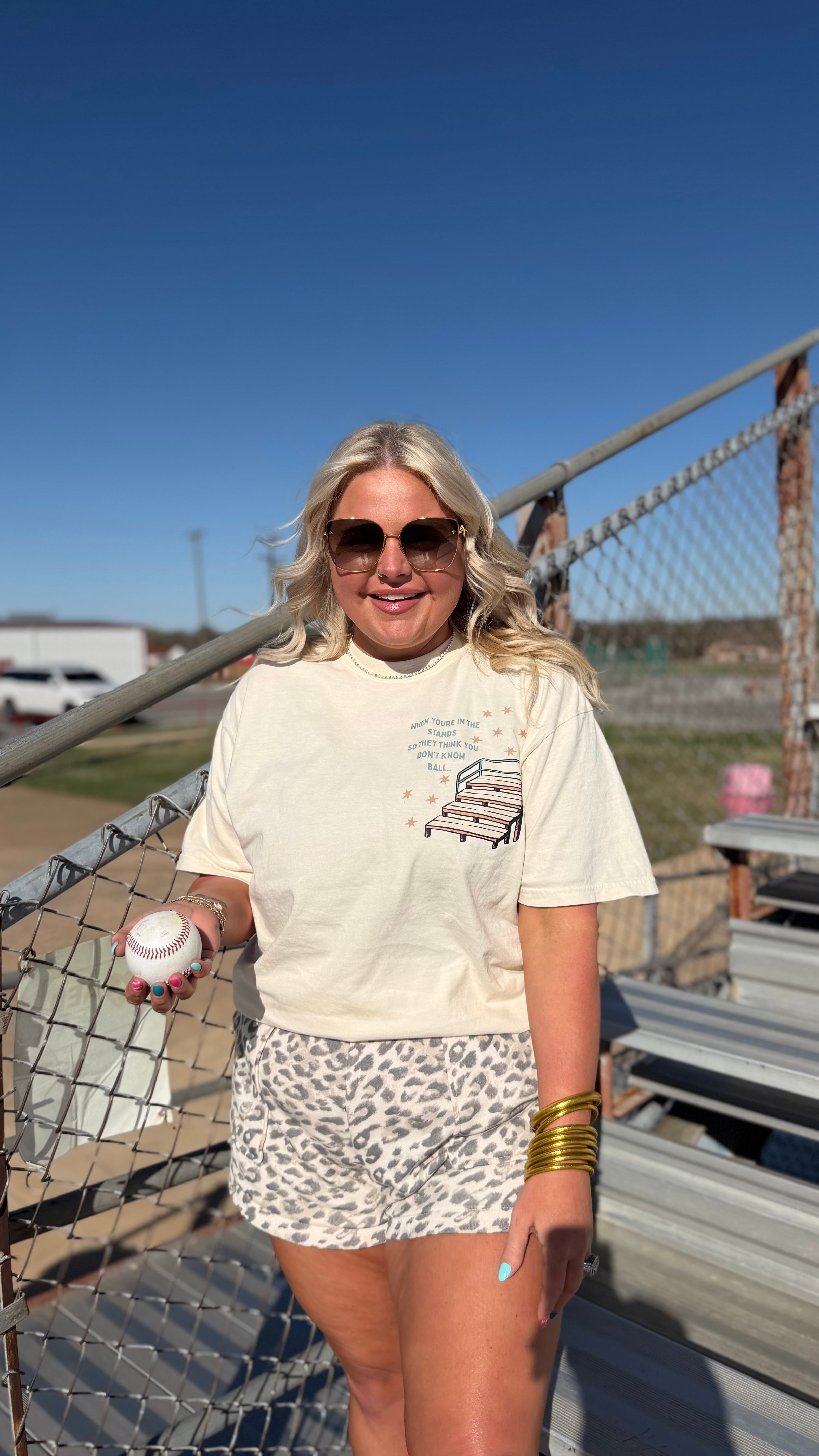 I Know Ball | Comfort Color Tee- Ivory