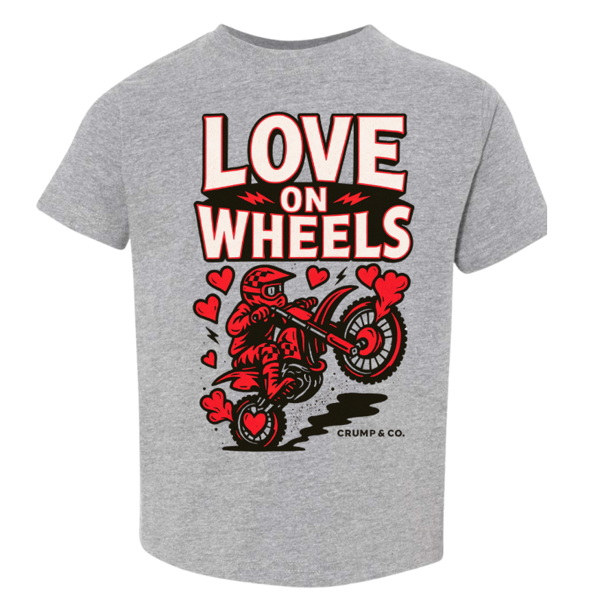 Love On Wheels | Heather Graphic T-Shirt