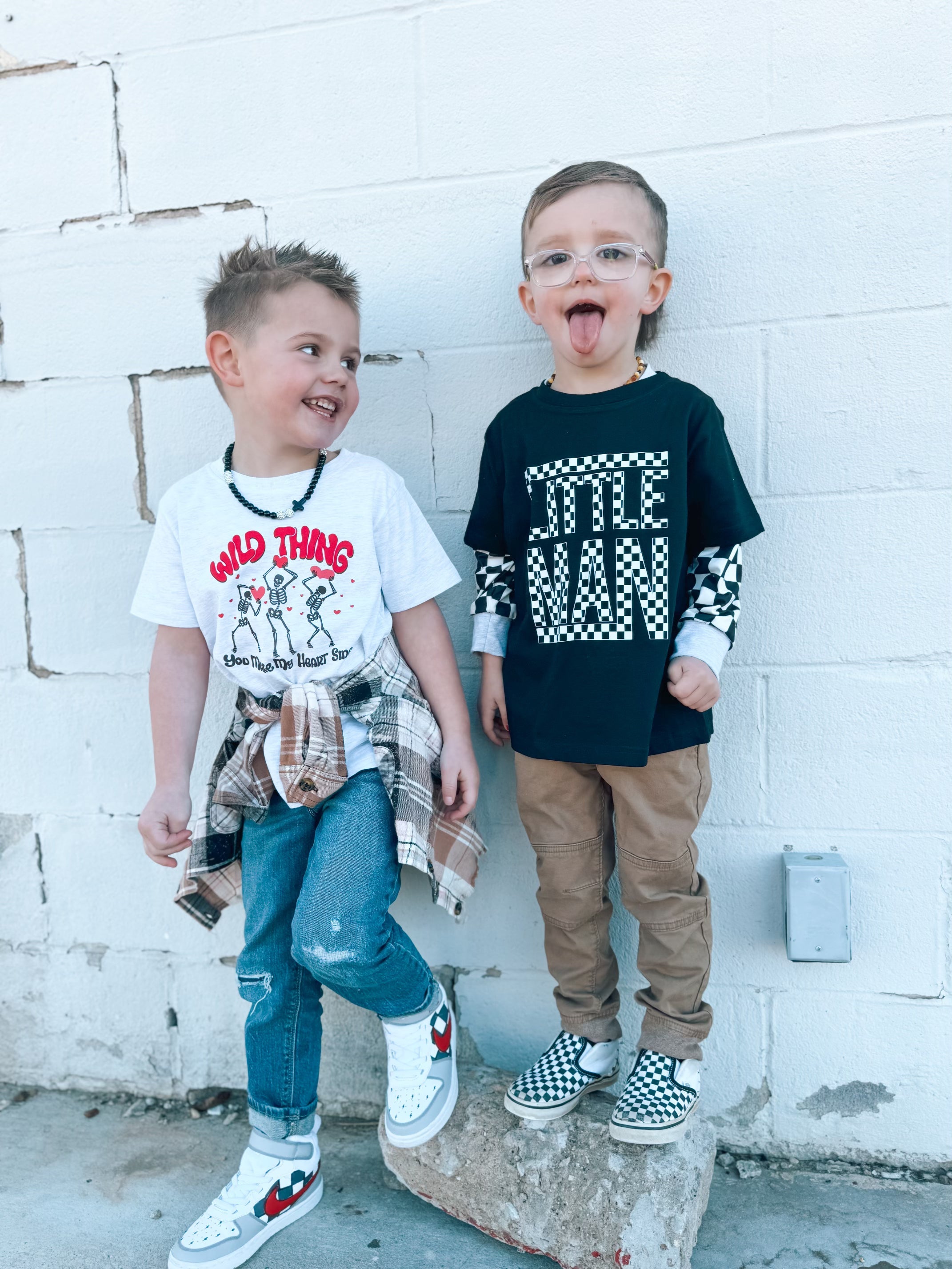 Little Man| Black Graphic T-shirt