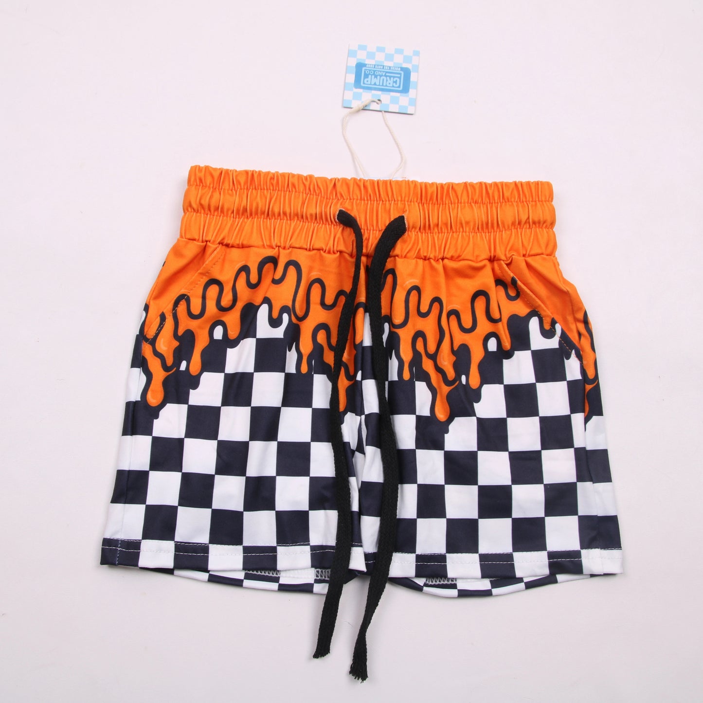 Summer Drip | Orange Tie Shorts