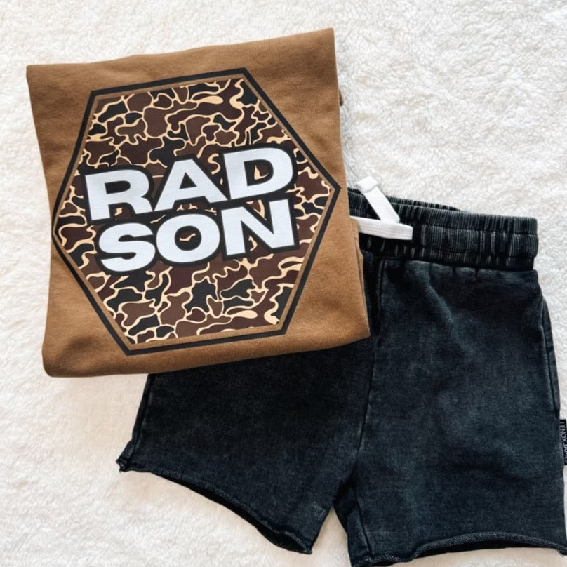 RAD SON | Brown Graphic T-Shirt