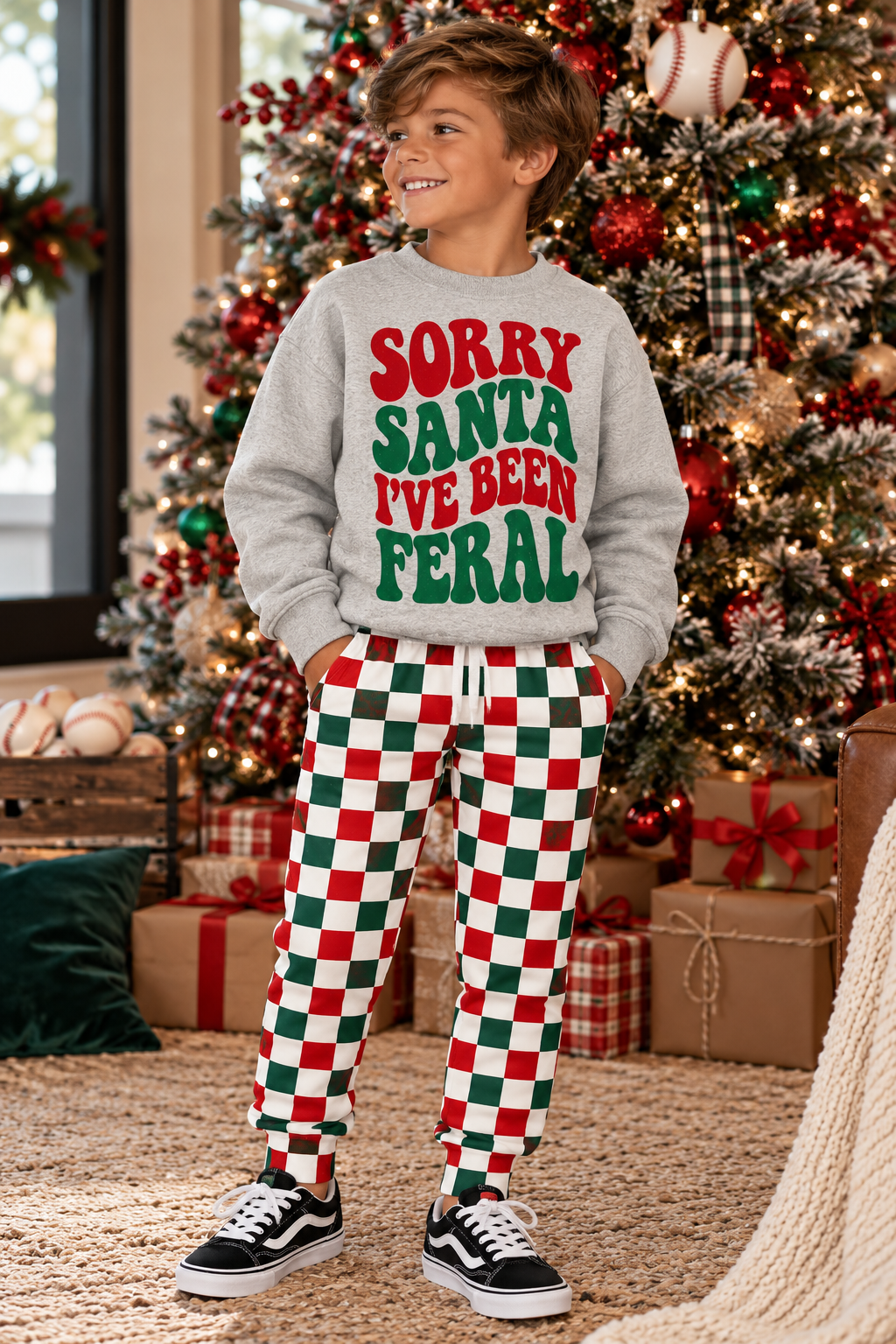 PREORDER SORRY SANTA | GREY SWEATSHIRT