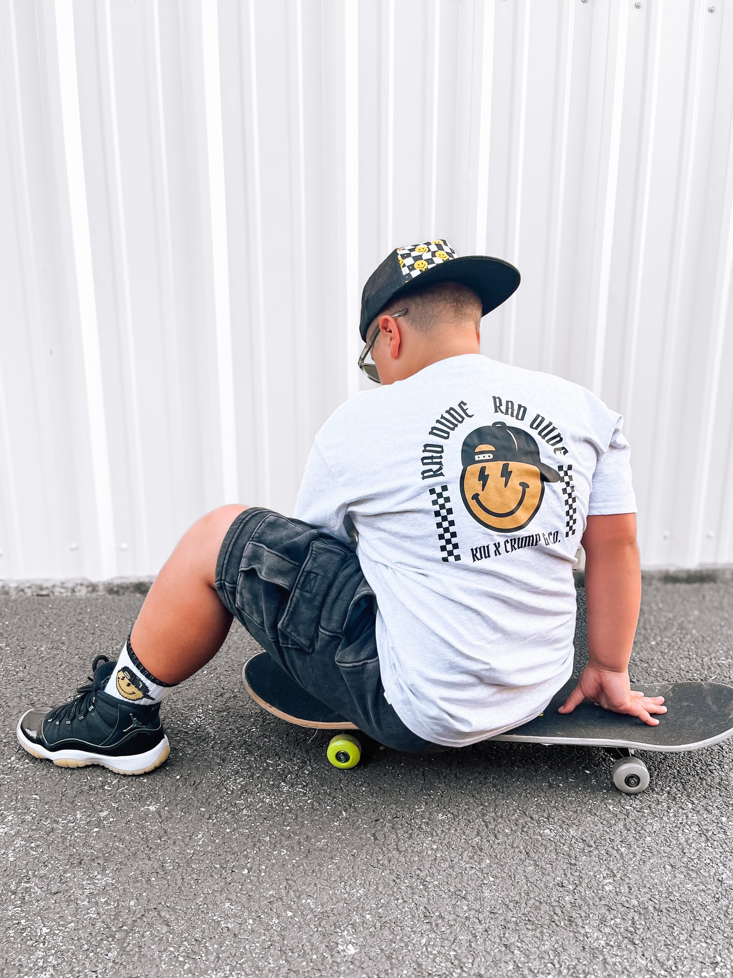 KIU Collab Tee | Grey Graphic T-shirt
