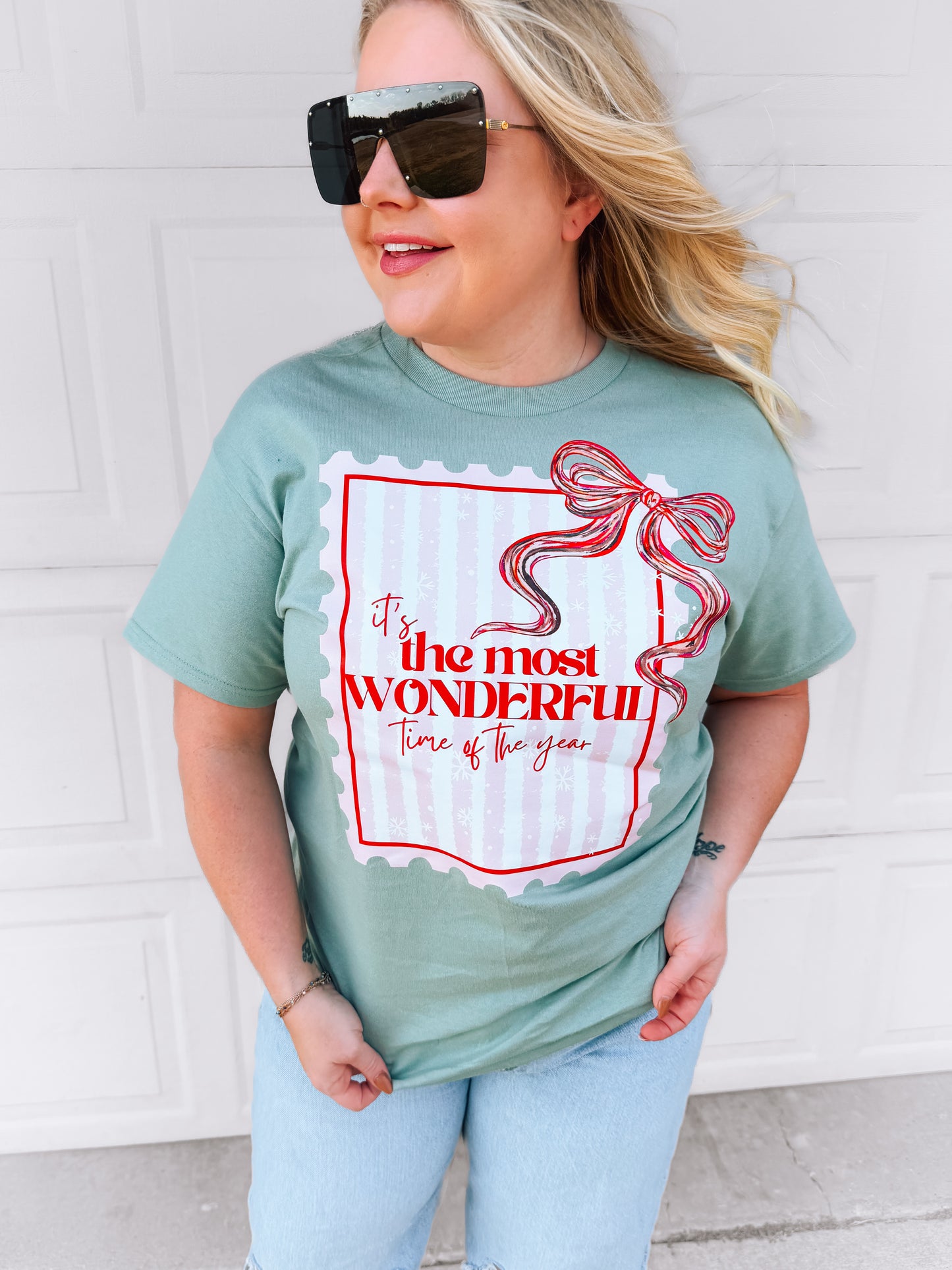 Wonderful Time | Gilden Sage Green T-Shirt
