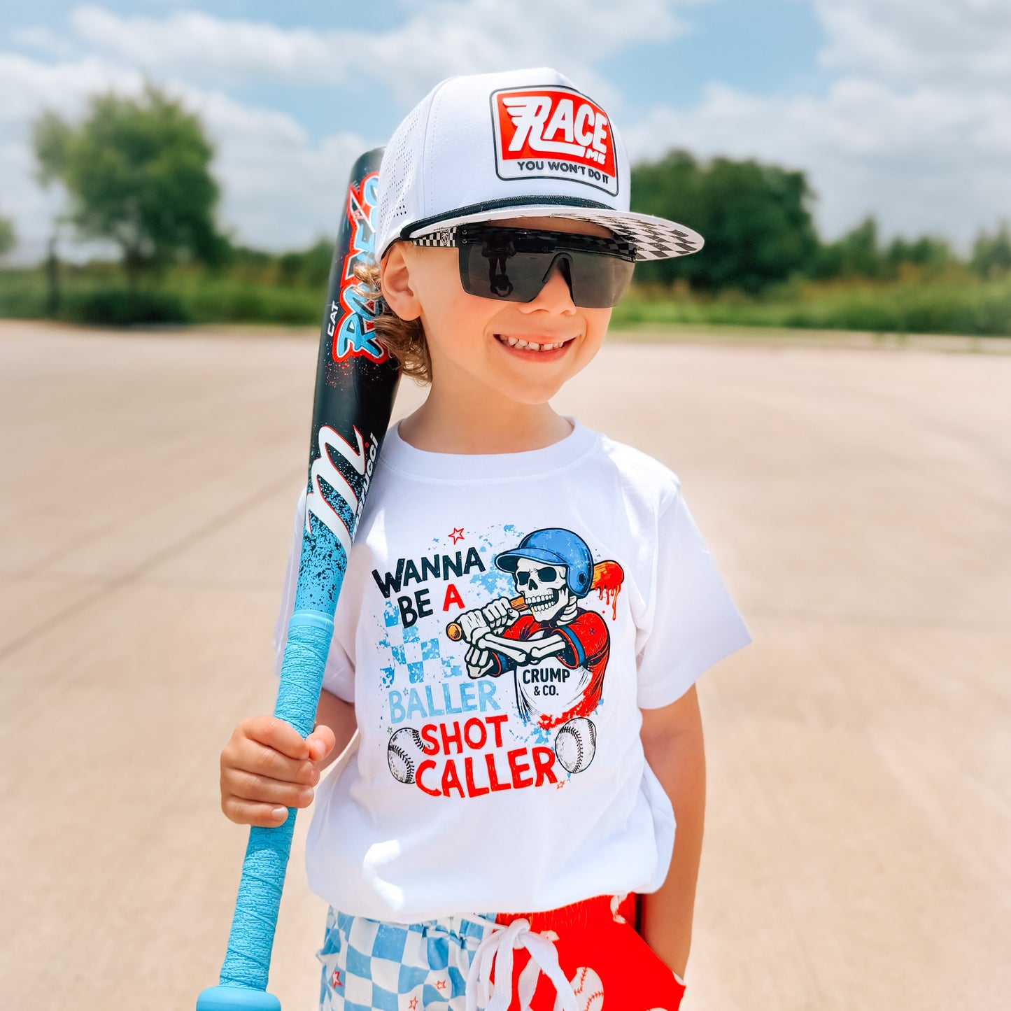 Skelly Shot Caller | White T-Shirt