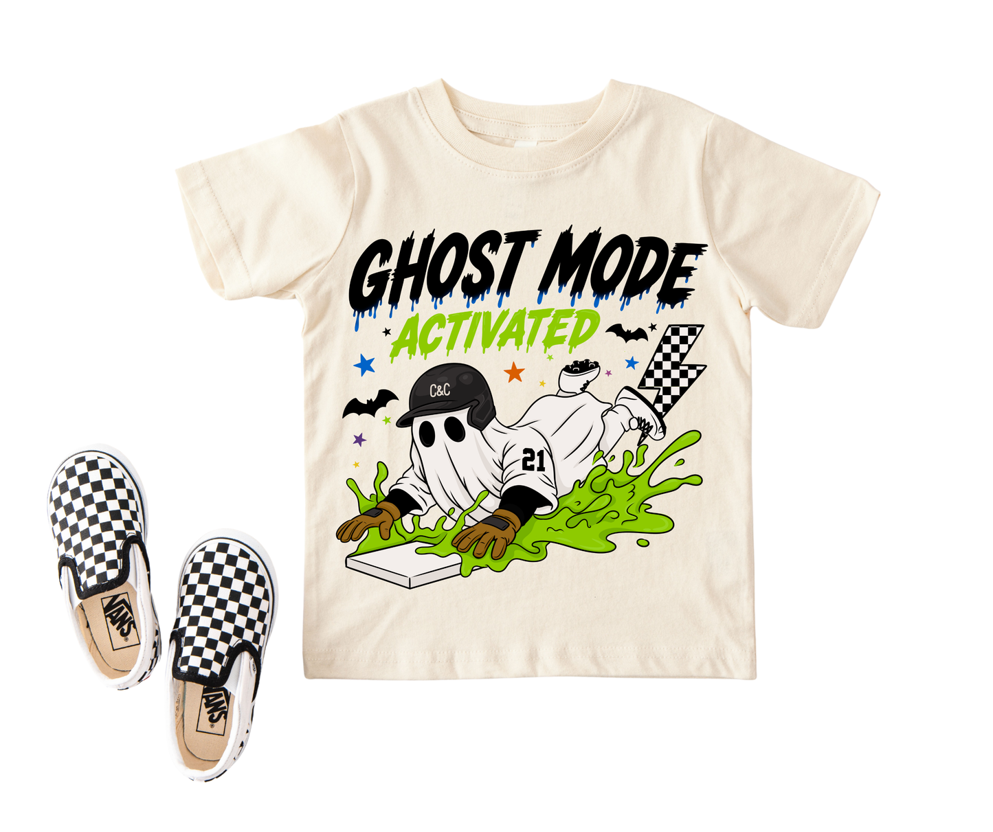 PREORDER GHOST MODE | ASH GREY GRAPHIC T-SHIRT|
