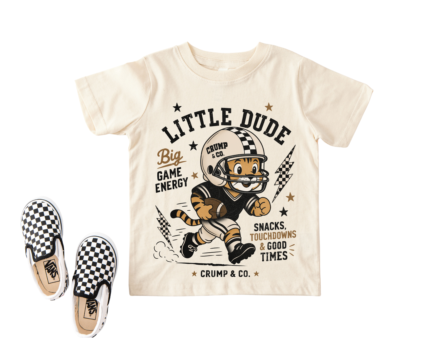 Little Dude Big Game | Ivory Graphic T-Shirt