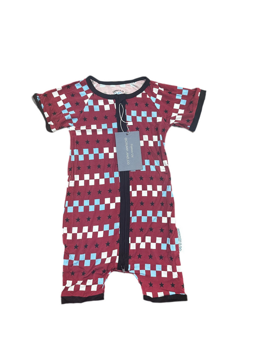 Stars & Stripes | Bamboo Zip Romper