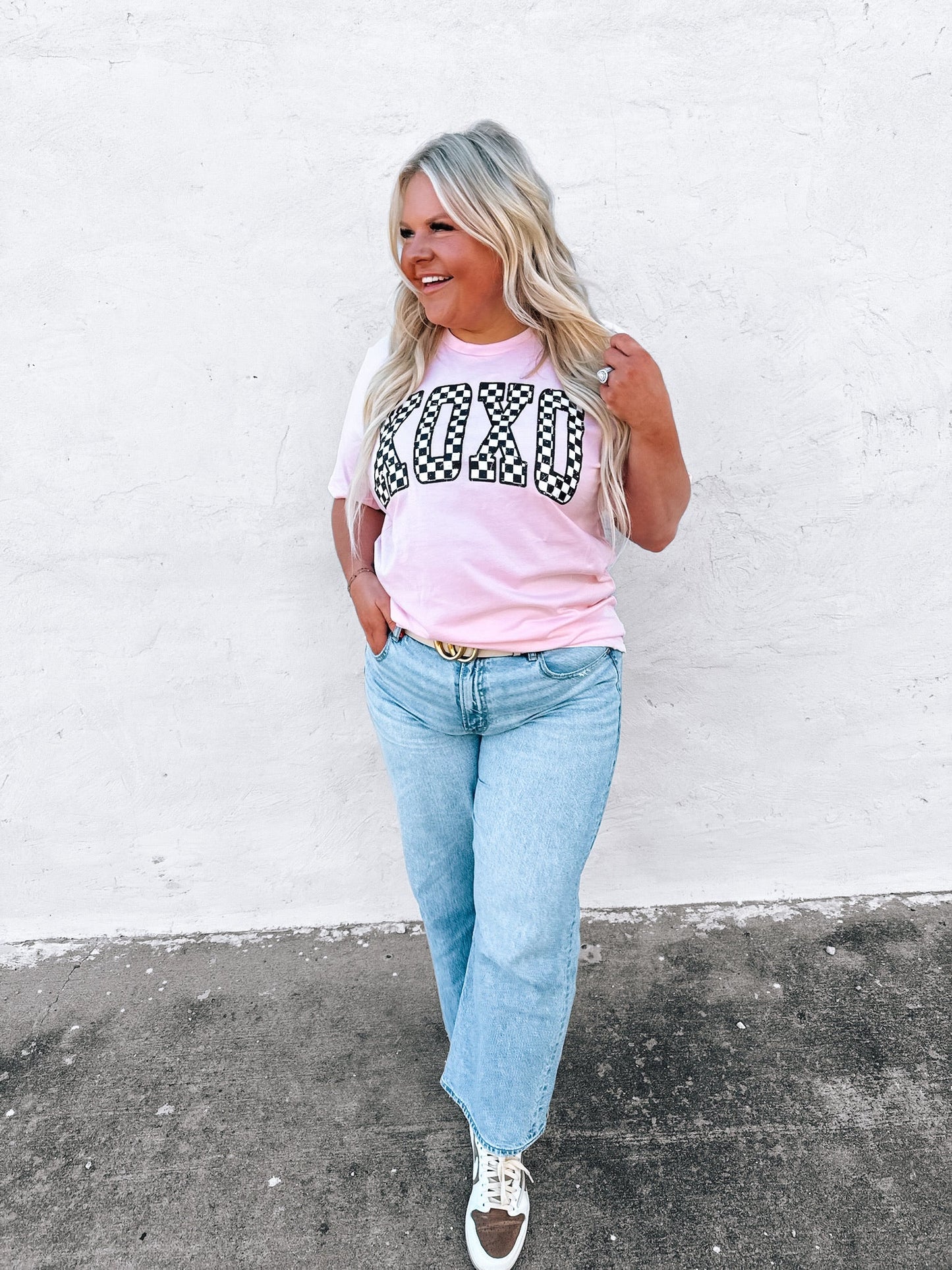 XOXO | Bella Canvas T-Shirt- Pink