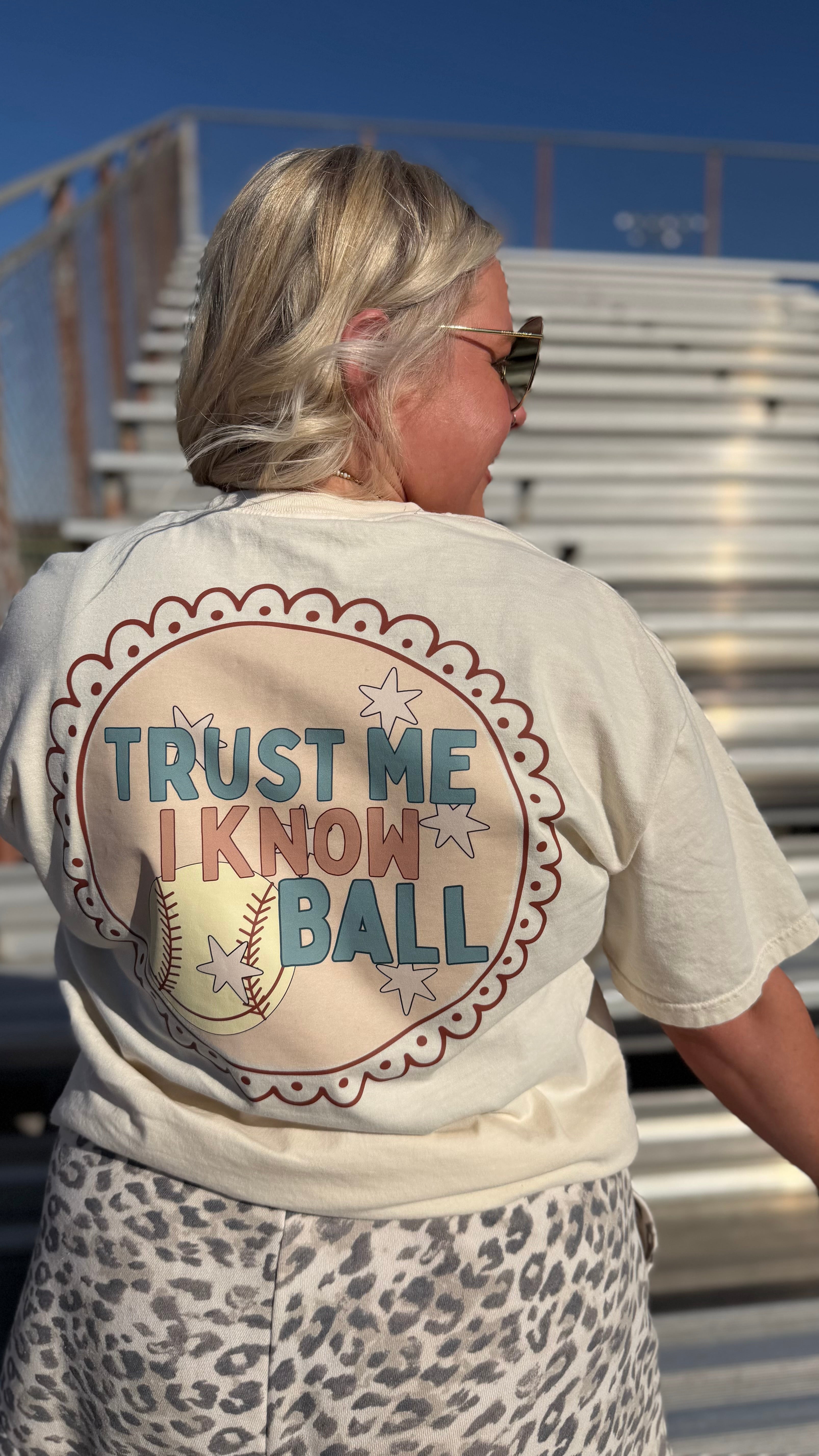 I Know Ball | Comfort Color Tee- Ivory