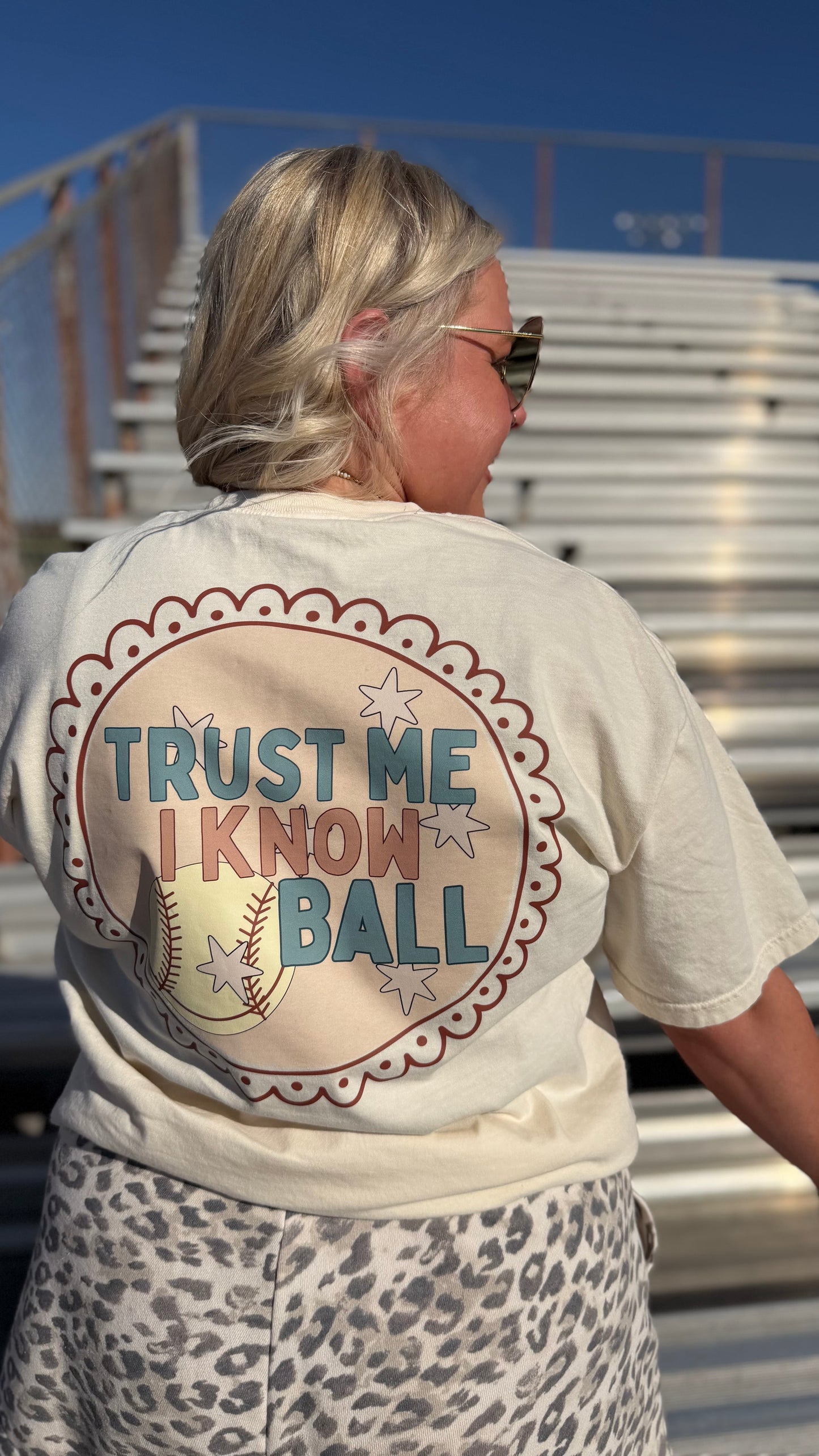 I Know Ball | Comfort Color Tee- Ivory