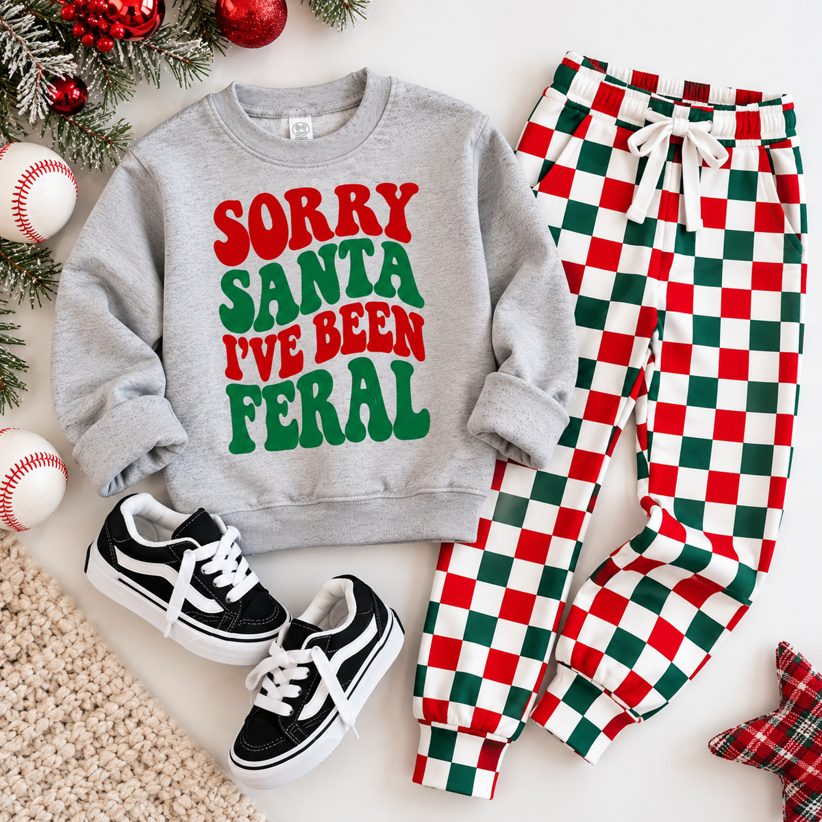 PREORDER SORRY SANTA | GREY SWEATSHIRT