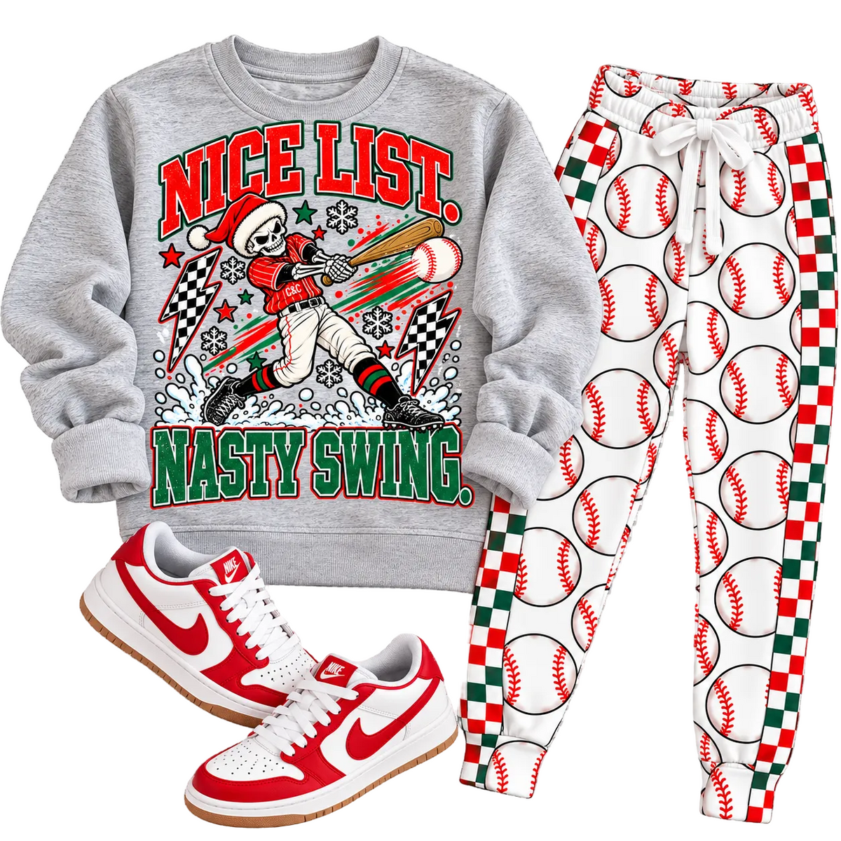 PREORDER NASTY SWING | GREY SWEATSHIRT