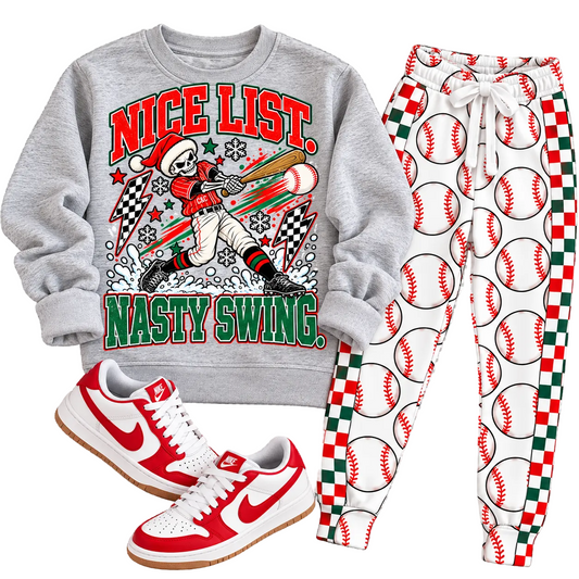 PREORDER NASTY SWING | GREY SWEATSHIRT
