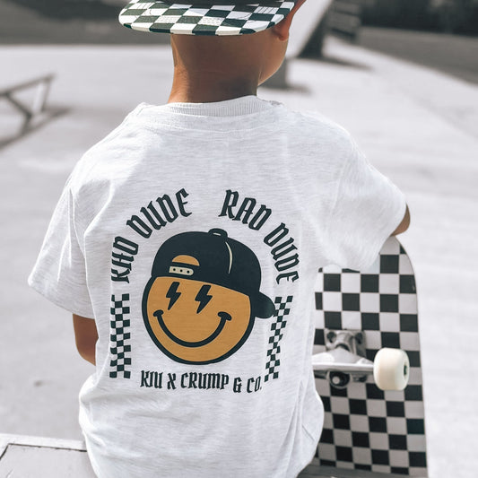 KIU Collab Tee | Grey Graphic T-shirt