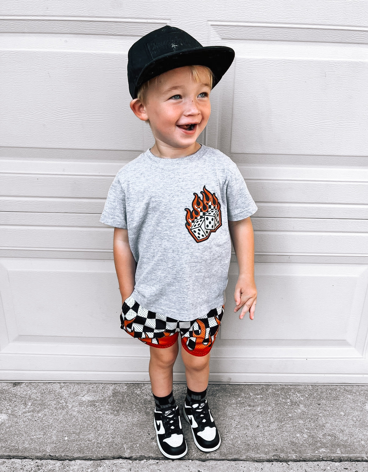 Take A Chance | Heather Grey Graphic T-shirt