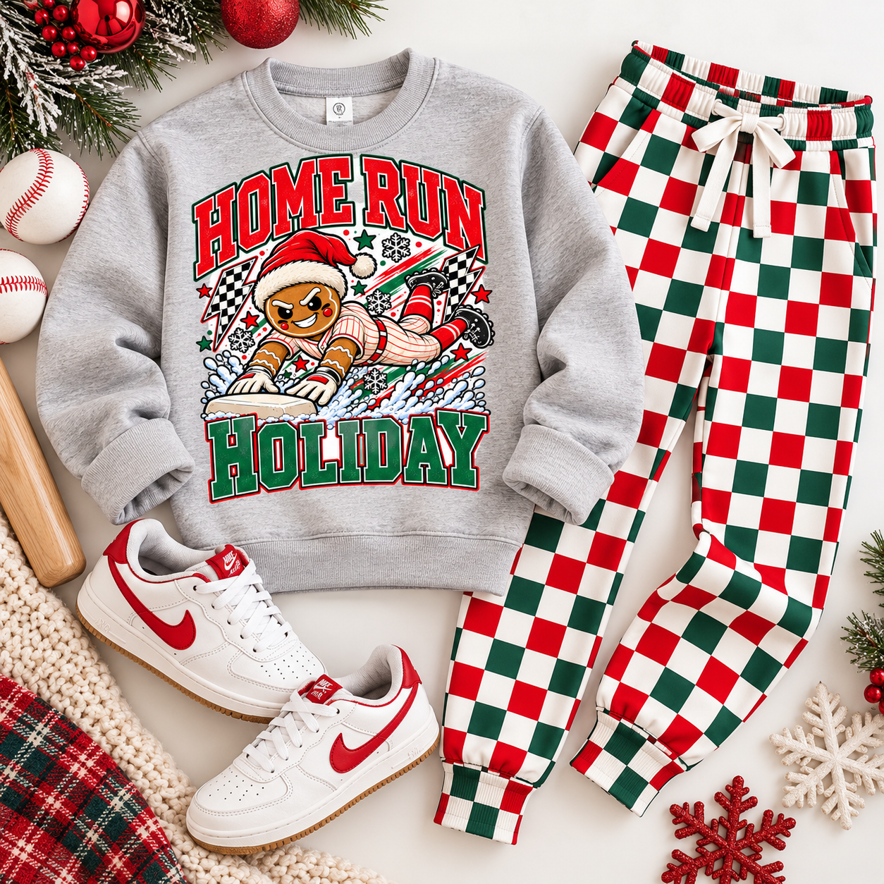 PREORDER HOMERUN HOLIDAY | GREY SWEATSHIRT