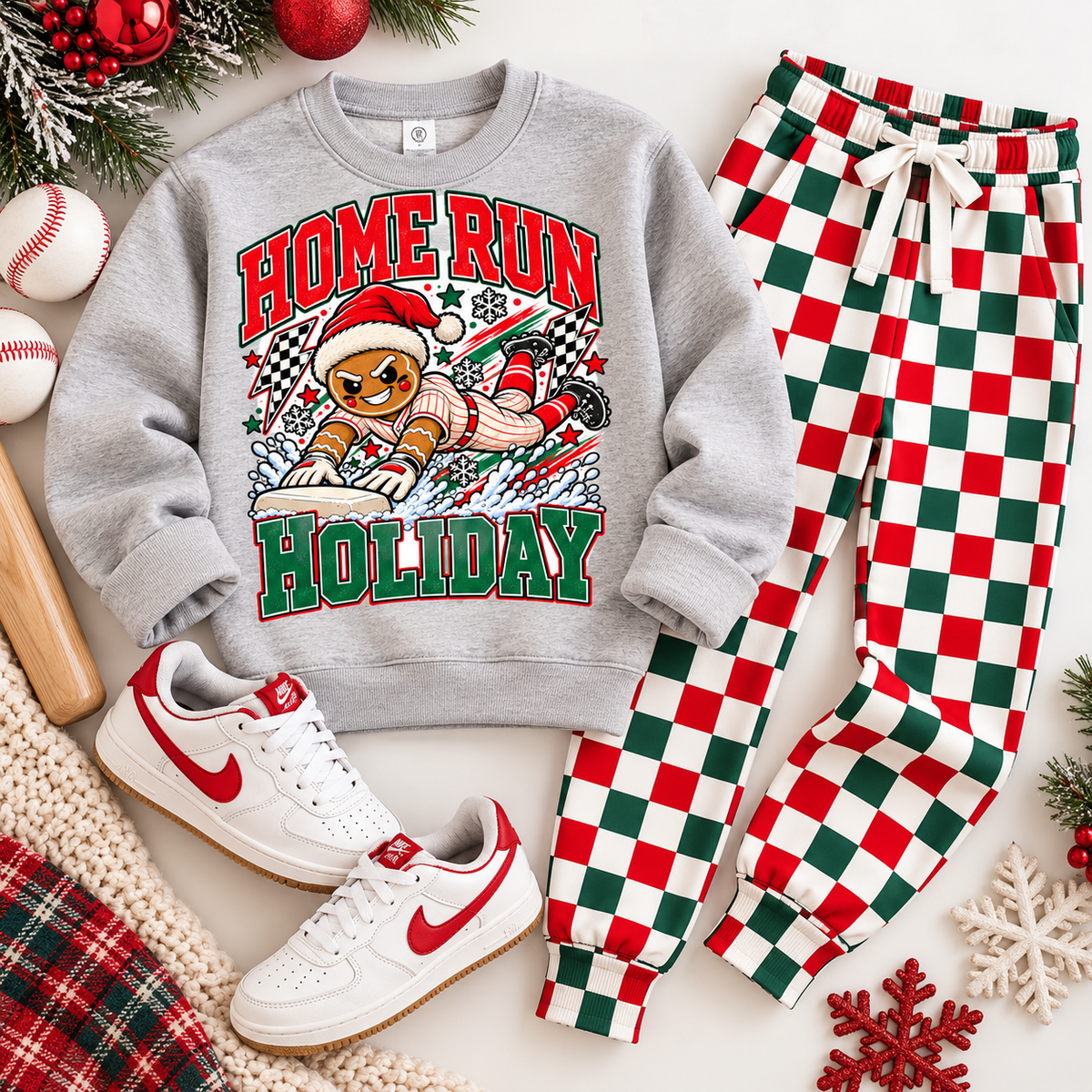 PREORDER HOMERUN HOLIDAY | GREY SWEATSHIRT