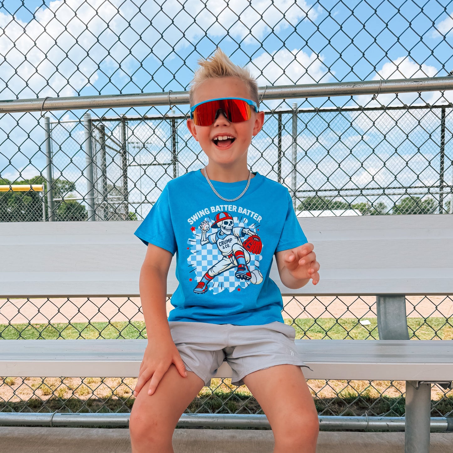 Swing Batter Swing | Colbalt Blue T-Shirt