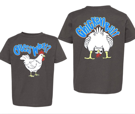 Chicken Butt| Charcoal Graphic T-Shirt