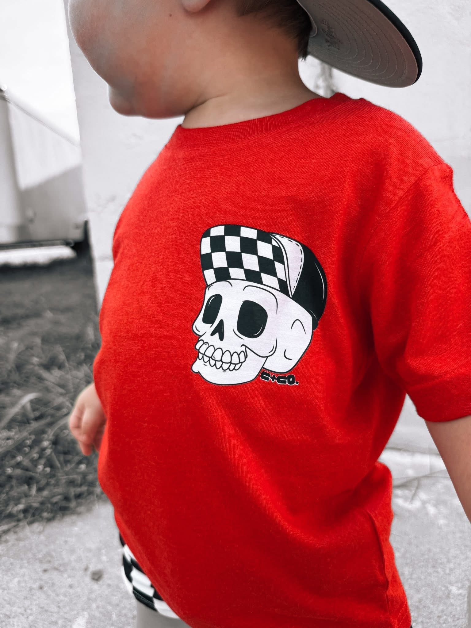 Snapbacks & Trouble | Red Graphic T-Shirt