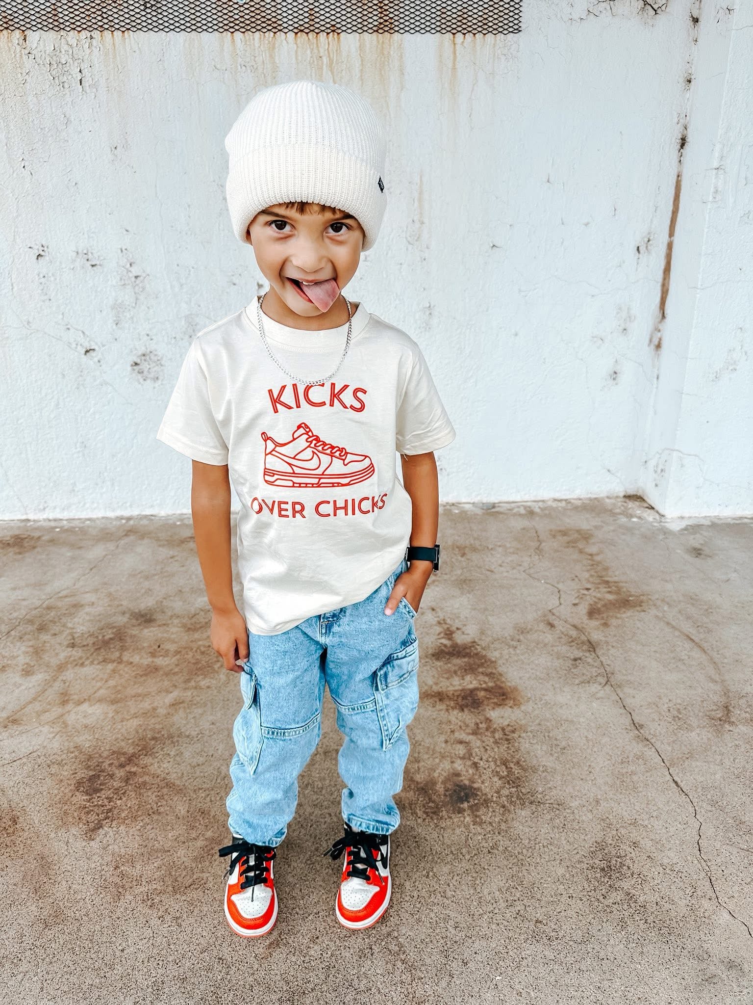 Over Chicks | Ivory Graphic T-Shirt