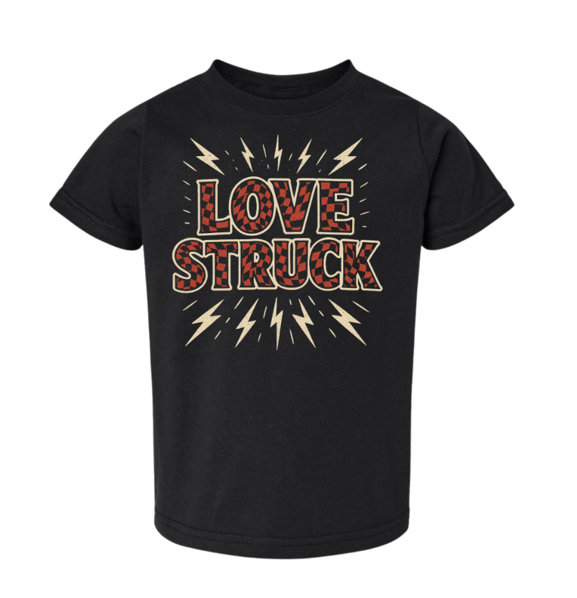 Love Struck | Black Graphic T-Shirt