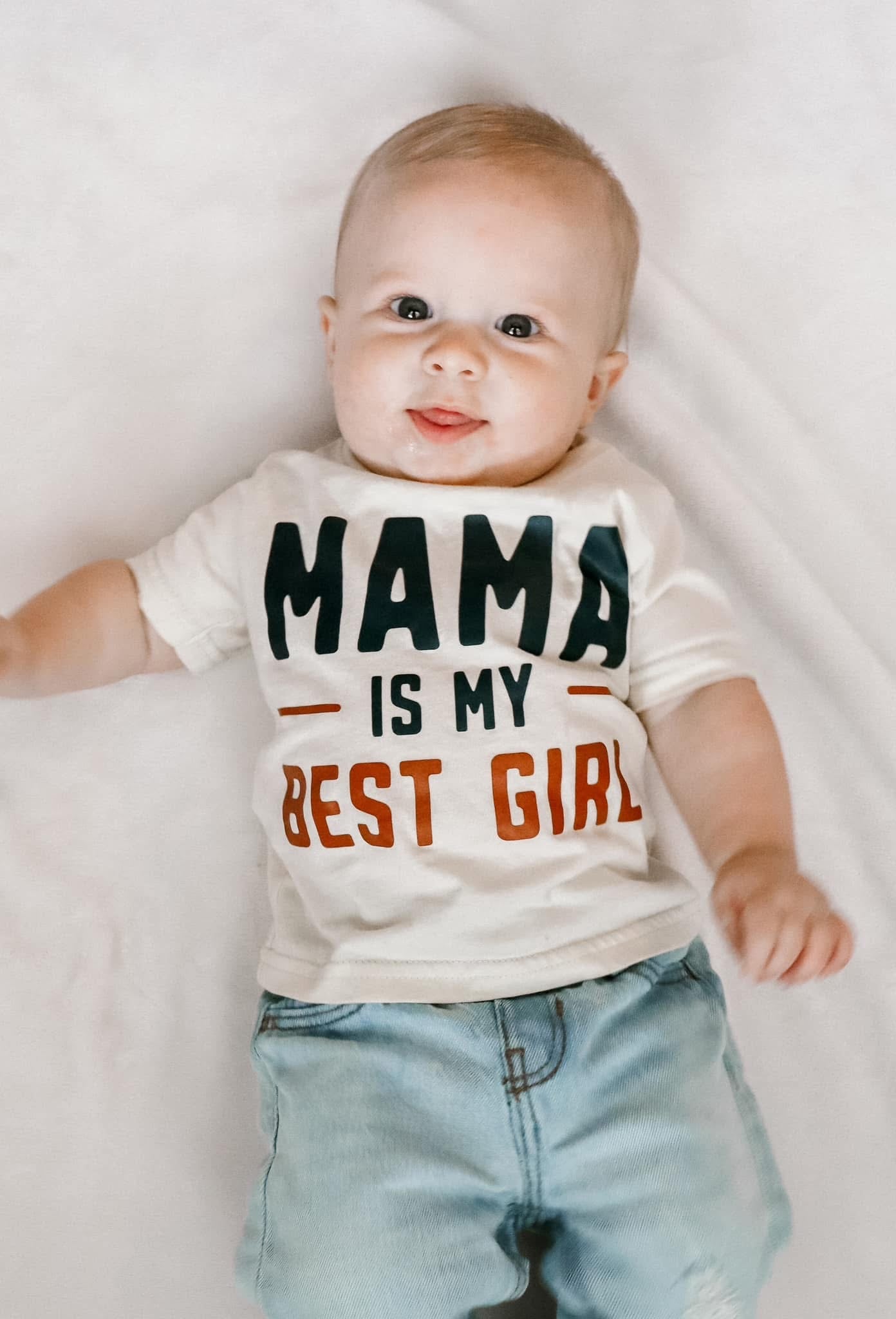 Mama Is My Best Girl | Ivory Graphic T-Shirt