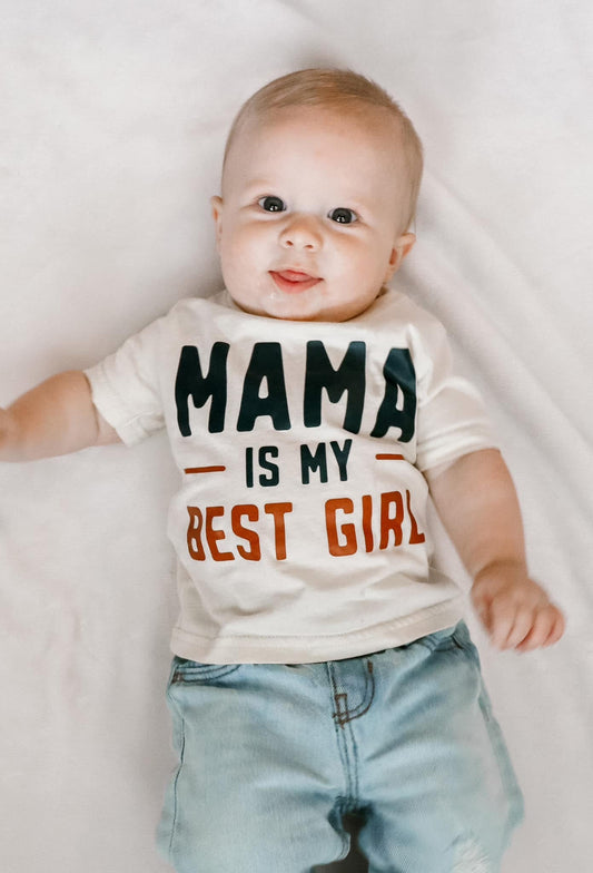 Mama Is My Best Girl | Ivory Graphic T-Shirt