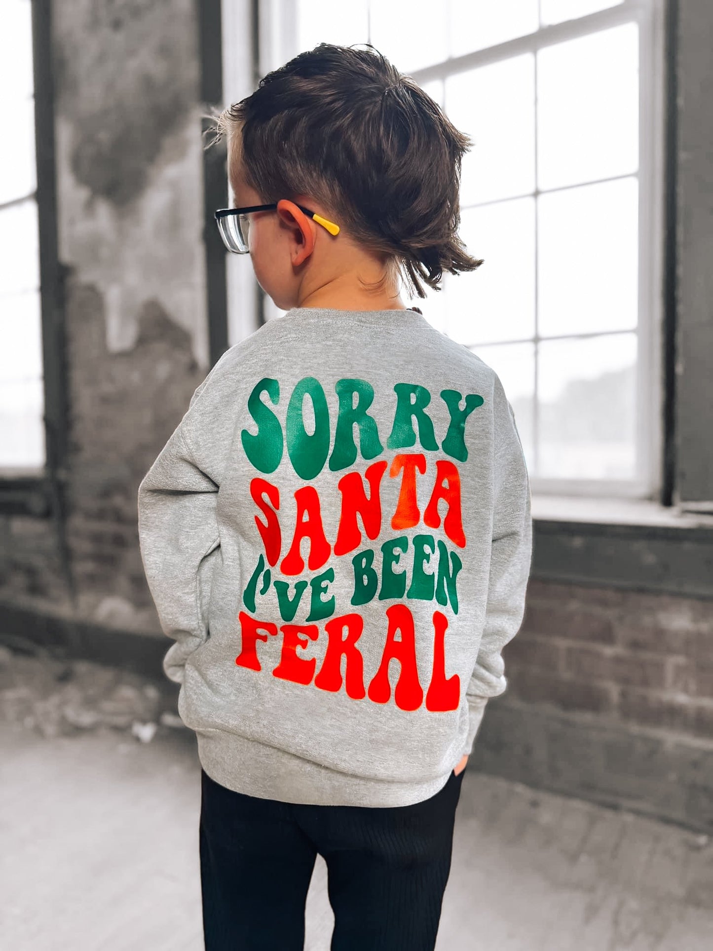 Sorry Santa | Grey Sweatshirt