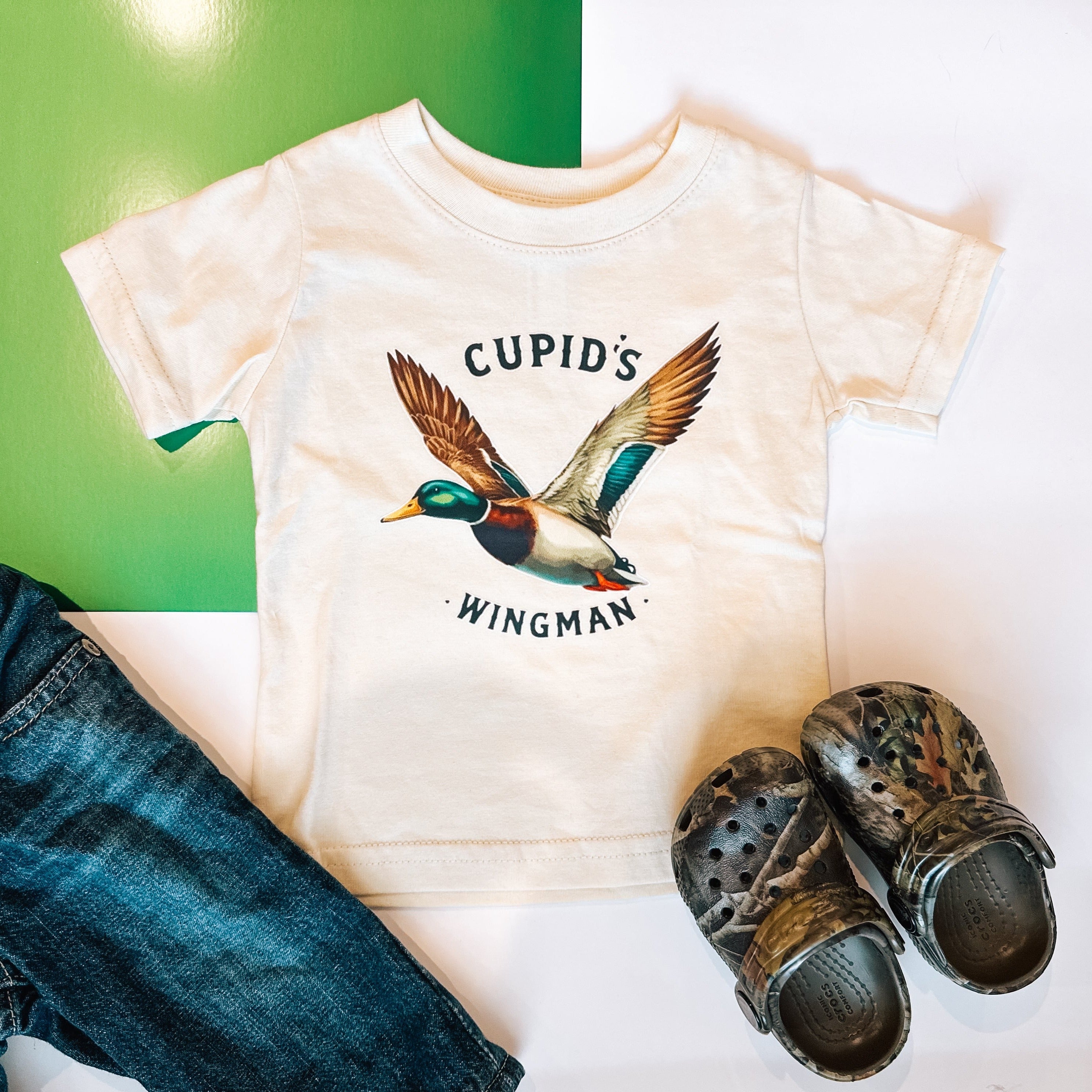 Cupid's Wingman | Ivory Graphic T-shirt