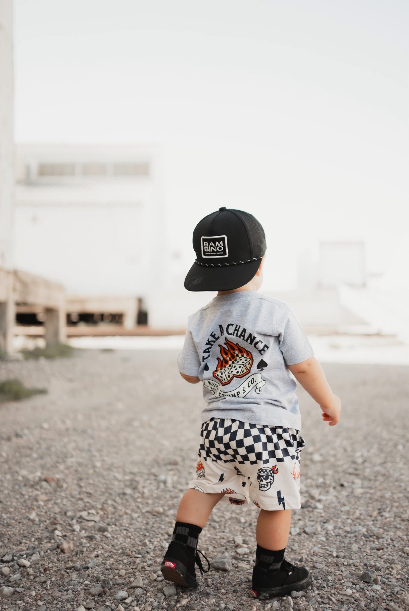 Take A Chance | Heather Grey Graphic T-shirt