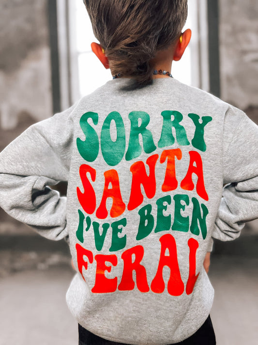 Sorry Santa | Grey Sweatshirt