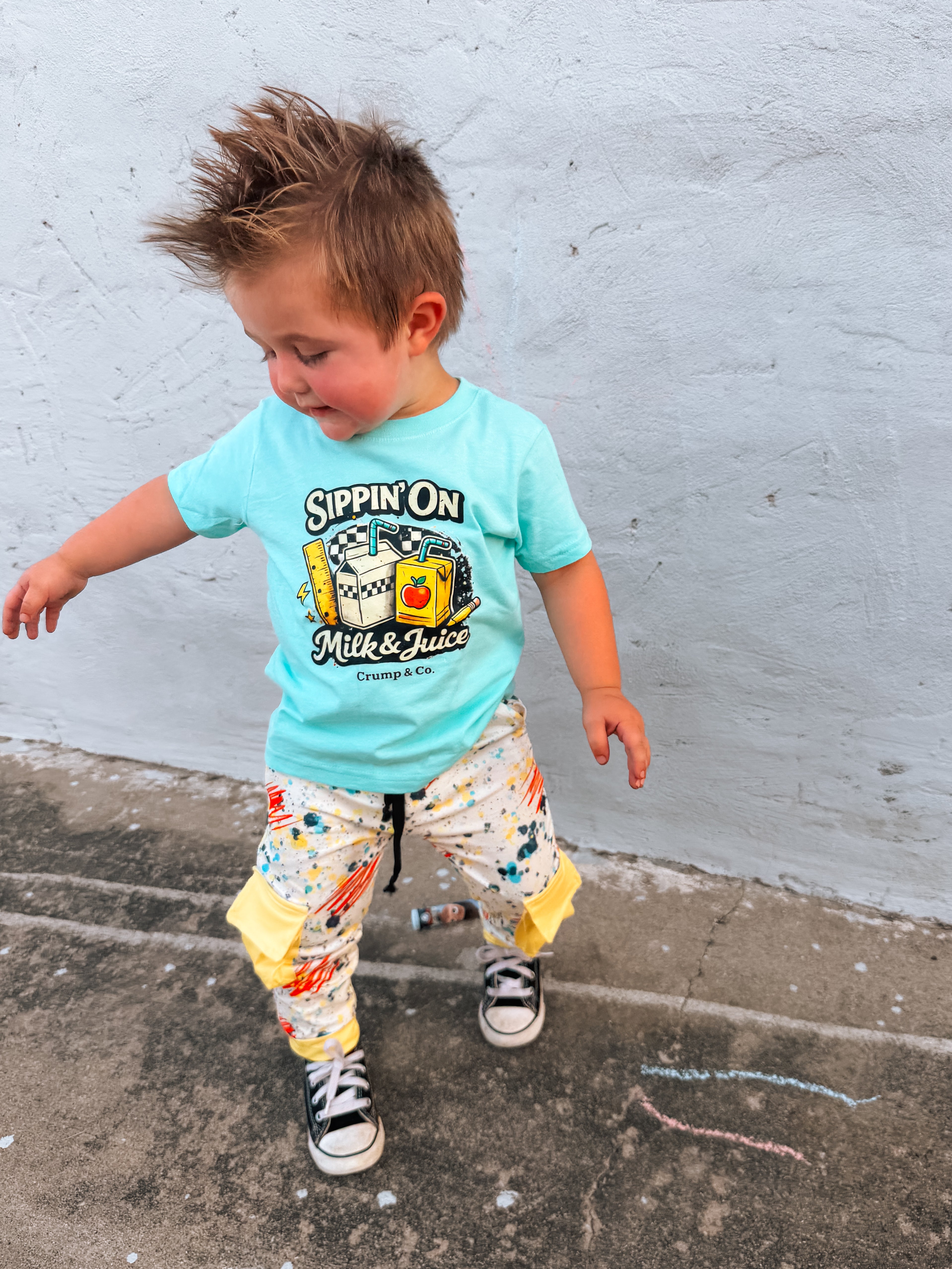 Milk & Juice |Chill Blue Graphic T-Shirt