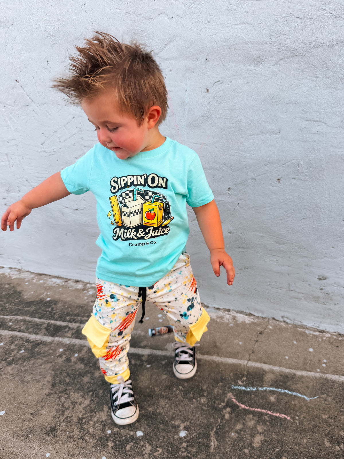 Milk & Juice |Chill Blue Graphic T-Shirt